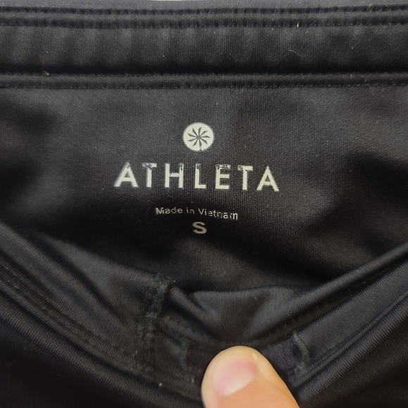 ATHLETA Size Small Sonar Black Capri Legging Pant Crop Yoga Tight - Picture 5 of 9